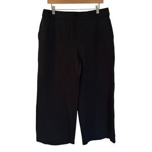 Spanx Ponte Pants sz L Black Spanx Wide Leg cropped ponte pants